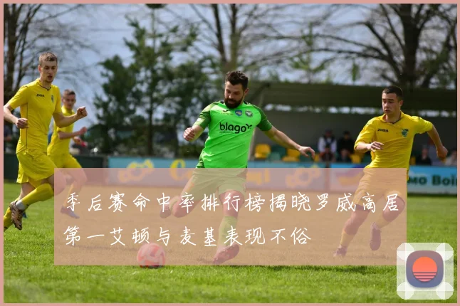 季后赛命中率排行榜揭晓罗威高居第一艾顿与麦基表现不俗